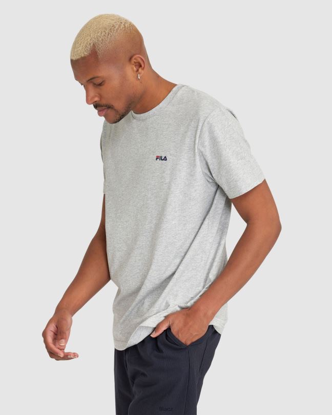 stříbrné unisex triko marle fila klasické 2 0668L2475 stříbrný marle FILA