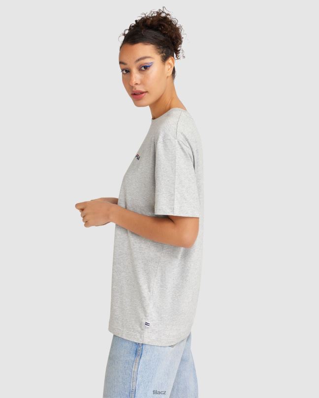 stříbrné unisex triko marle fila klasické 2 0668L2475 stříbrný marle FILA