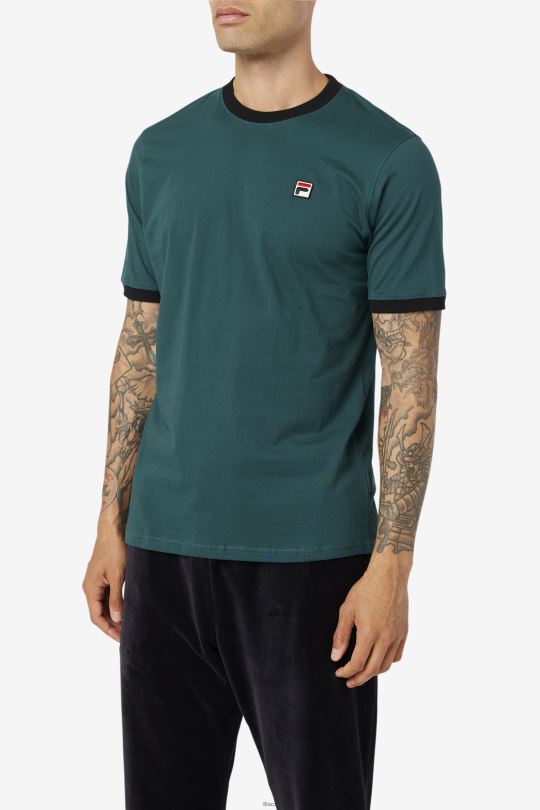 tričko fila june bug/black marconi ringer tee 0668L238 červnová chyba/černá FILA