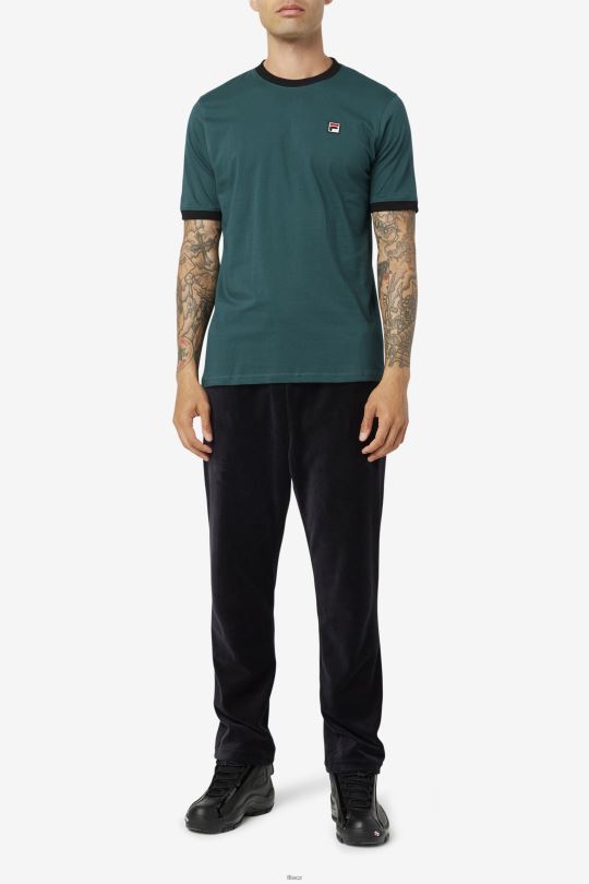 tričko fila june bug/black marconi ringer tee 0668L238 červnová chyba/černá FILA