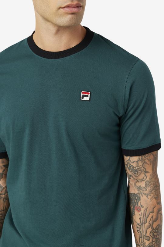 tričko fila june bug/black marconi ringer tee 0668L238 červnová chyba/černá FILA