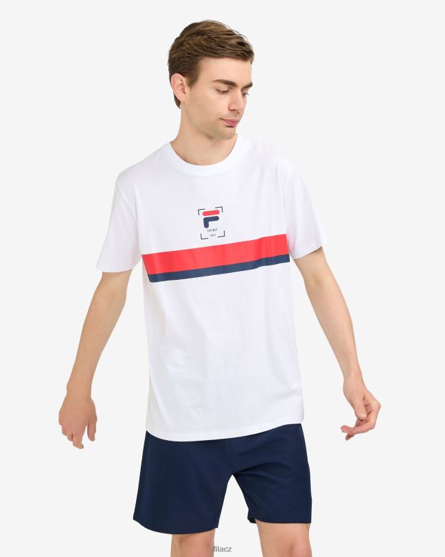 tričko roger fila bílé 0668L2528 bílý FILA