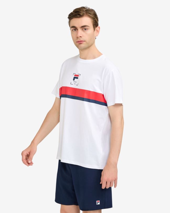 tričko roger fila bílé 0668L2528 bílý FILA