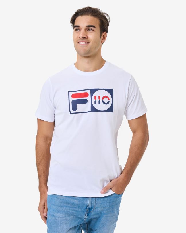 unisex jubilejní tričko fila bílé 0668L2558 bílý FILA