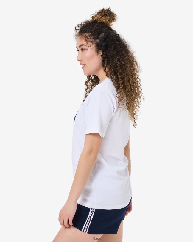 unisex jubilejní tričko fila bílé 0668L2558 bílý FILA