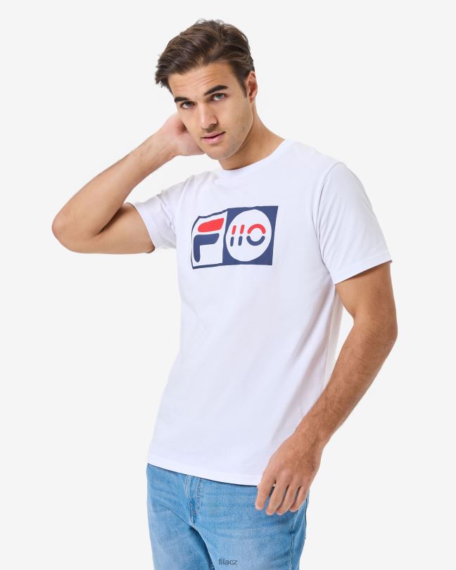unisex jubilejní tričko fila bílé 0668L2558 bílý FILA