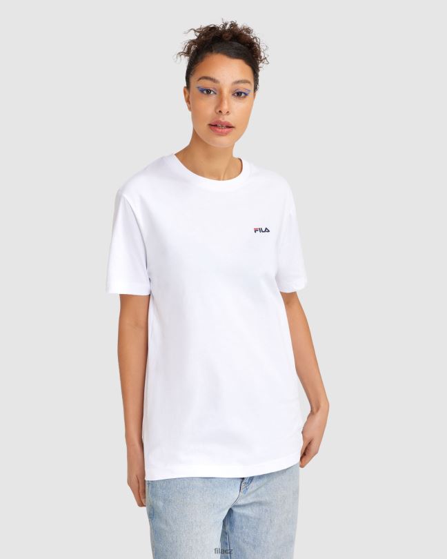 unisex klasické tričko 2 bílé fila 0668L2465 bílý FILA