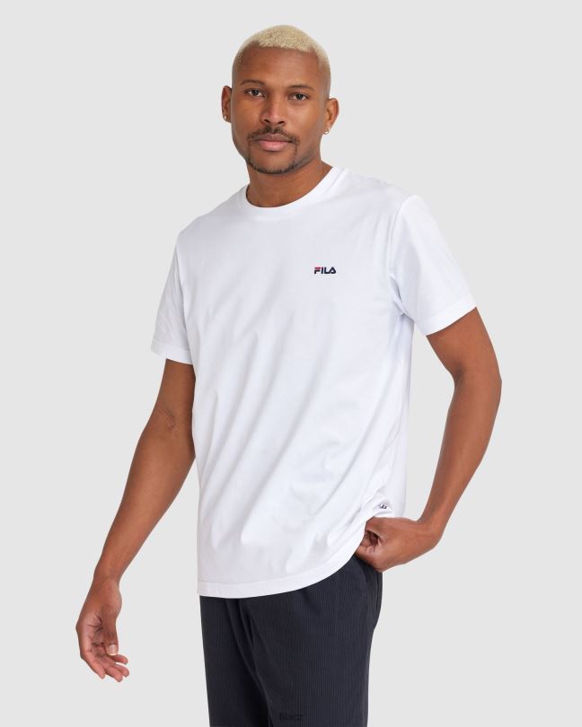 unisex klasické tričko 2 bílé fila 0668L2465 bílý FILA