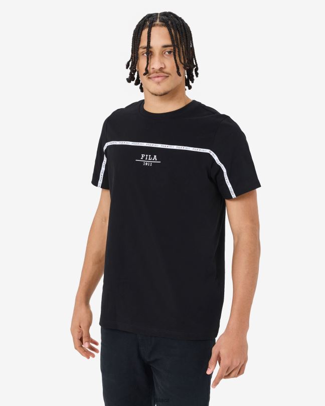 unisex městské černé tričko fila 0668L2543 Černá FILA
