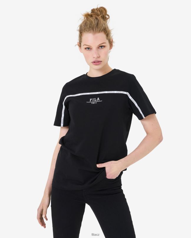 unisex městské černé tričko fila 0668L2543 Černá FILA