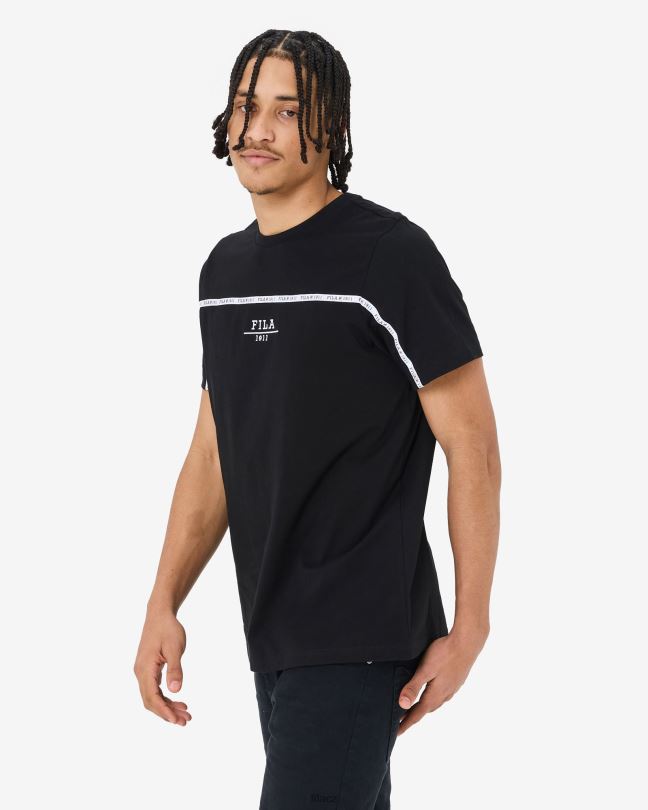 unisex městské černé tričko fila 0668L2543 Černá FILA