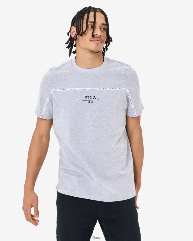 unisex městské tričko šedé marle fila 0668L2549 šedá marle FILA
