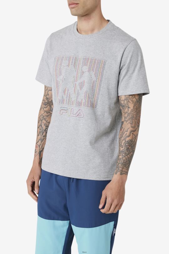 vřesově šedé tričko fila visuri 0668L315 vřesově šedá FILA