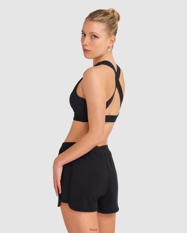 dámský crop top černý fila spencer 0668L2819 Černá FILA