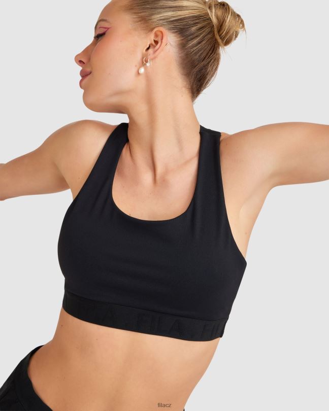 dámský crop top černý fila spencer 0668L2819 Černá FILA