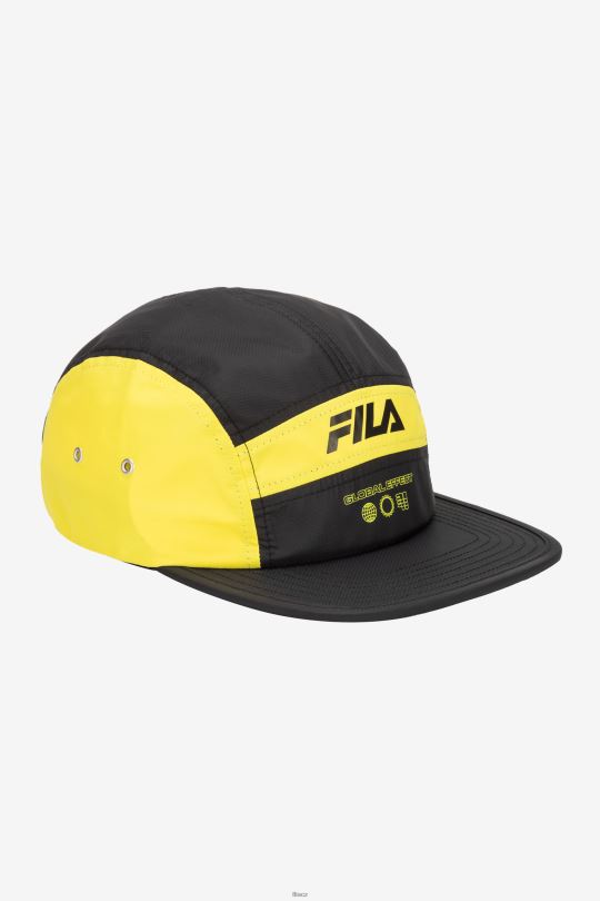 5 panelový karavanový klobouk fila lime punch/black 0668L974 limetkový punč/černý FILA