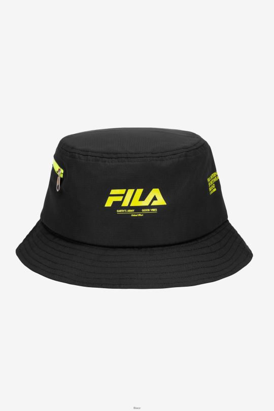 Fila černý ripstopový klobouk 0668L970 Černá FILA