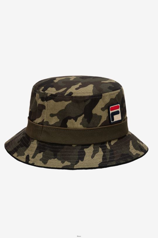armáda zelená camo camo bucket hat fila 0668L978 armádní zelená kamufláž FILA