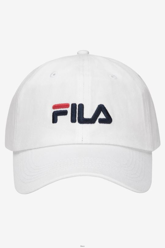 baseballová čepice s bílým vyšívaným logem 0668L993 bílý FILA