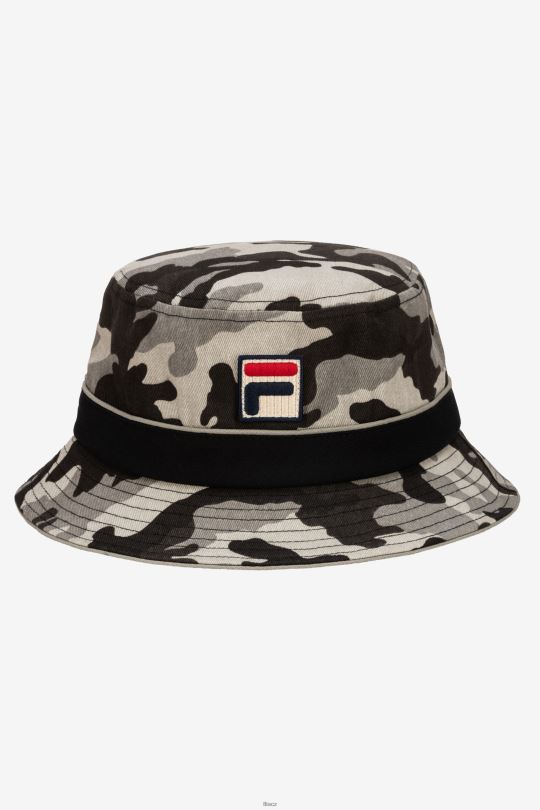 camo bucket hat černá camo fila 0668L977 černá kamufláž FILA