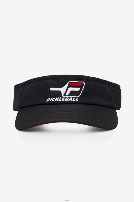 černý/červený fila pickleball kšilt 0668L1131 Černá červená FILA