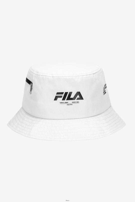 ripstop bucket hat white fila 0668L971 bílý FILA