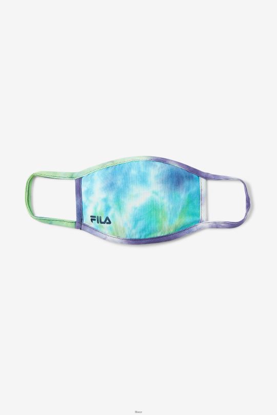blue tie dye face mask fila blue aqua tie dye 0668L1040 modré aqua kravatové barvivo FILA