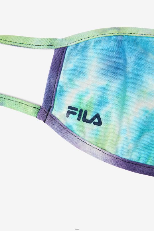 blue tie dye face mask fila blue aqua tie dye 0668L1040 modré aqua kravatové barvivo FILA