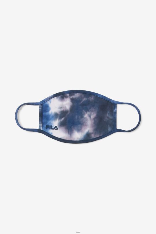 fila blue tie dye navy tie dye maska ​​na obličej 0668L1036 modrá barva na kravaty FILA