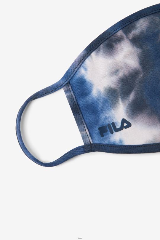 fila blue tie dye navy tie dye maska ​​na obličej 0668L1036 modrá barva na kravaty FILA