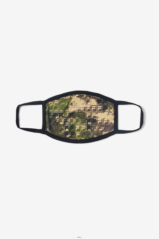maskovací maska ​​s logem zelené camo multi fila 0668L1047 zelená camo multi FILA