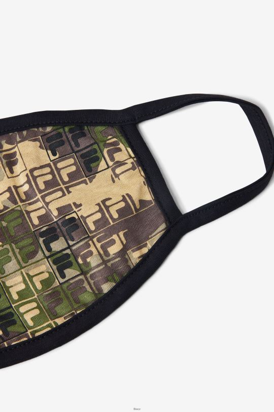 maskovací maska ​​s logem zelené camo multi fila 0668L1047 zelená camo multi FILA
