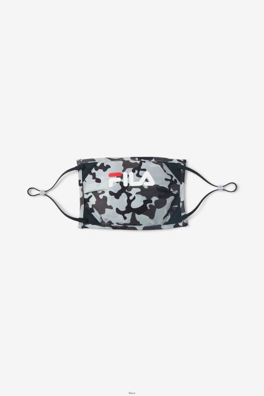 nastavitelná maska ​​na obličej černo/šedá camo fila 0668L1049 černá/šedá kamufláž FILA