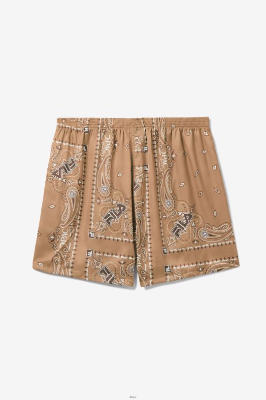 2pac bandana print boxer fila tabák hnědá/bílá 0668L962 tabákově hnědá/bílá FILA