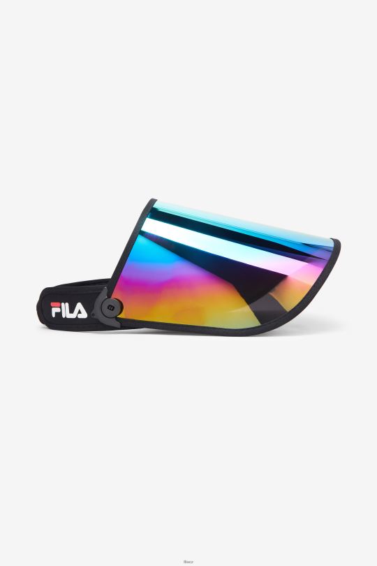 Fila plastový obličejový štít černý/duhový 0668L1051 černá/duhová FILA