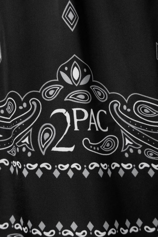 černo/bílé boxerky s potiskem fila 2pac bandana 0668L963 Černá bílá FILA