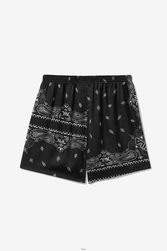 černo/bílé boxerky s potiskem fila 2pac bandana 0668L963 Černá bílá FILA