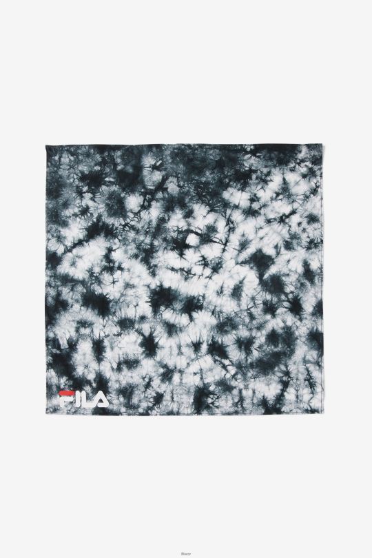černo/bílá černo-bílá kravatová bandana fila 0668L1032 Černá bílá FILA