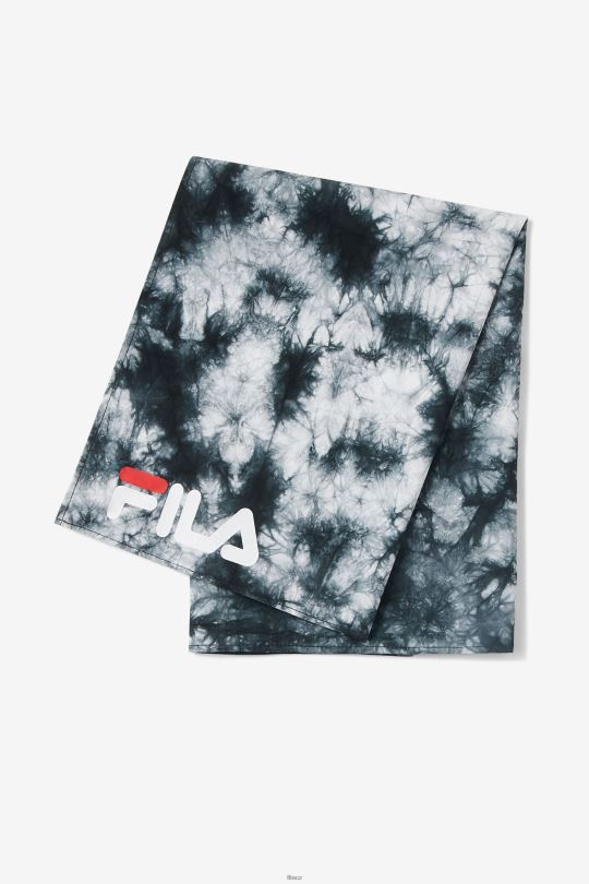 černo/bílá černo-bílá kravatová bandana fila 0668L1032 Černá bílá FILA