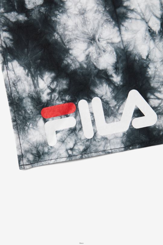černo/bílá černo-bílá kravatová bandana fila 0668L1032 Černá bílá FILA