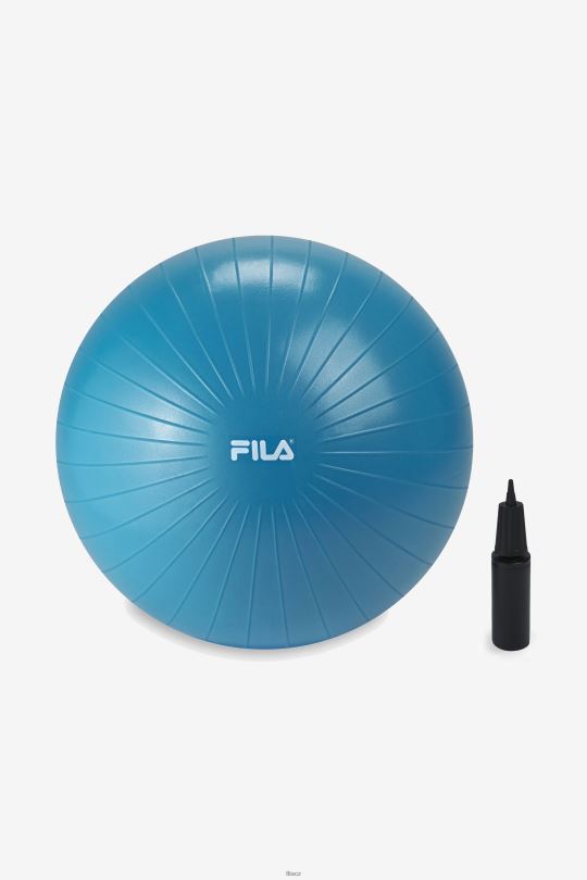 modrý fila stabilizační cvičební míč s pumpou 55cm 0668L1101 modrý FILA