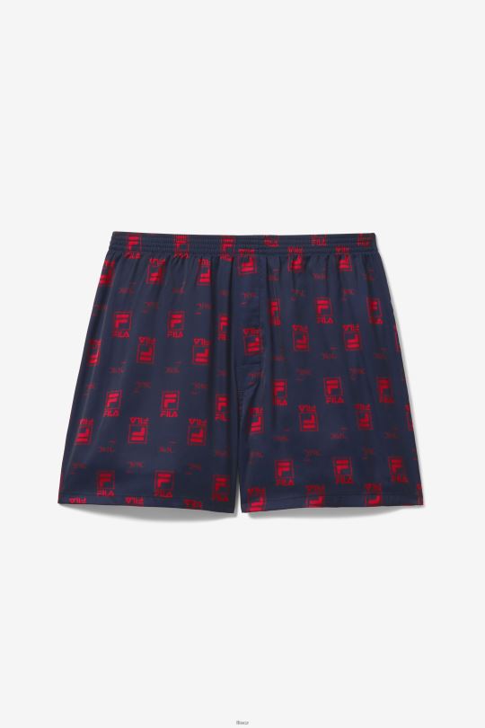 námořnická/červená boxerka s logem fila 2pac 0668L969 námořnická/červená FILA