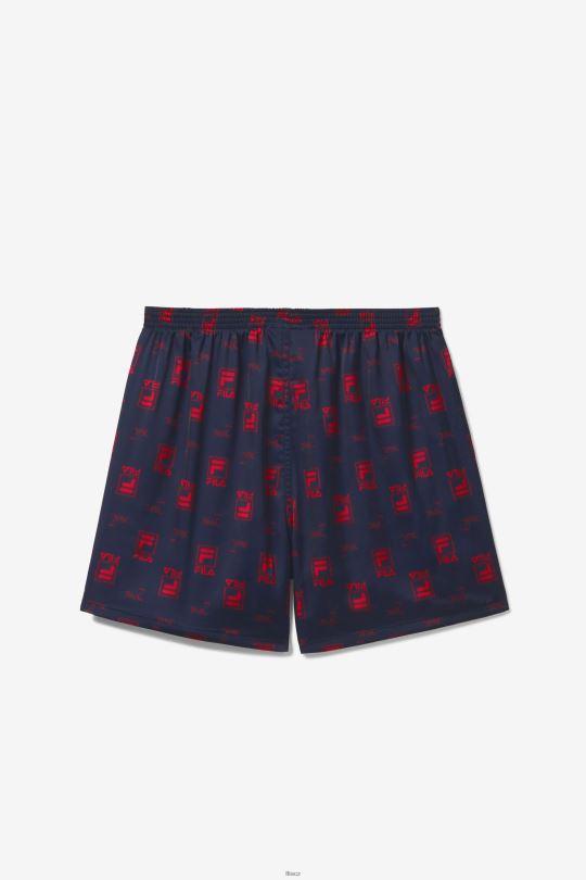 námořnická/červená boxerka s logem fila 2pac 0668L969 námořnická/červená FILA