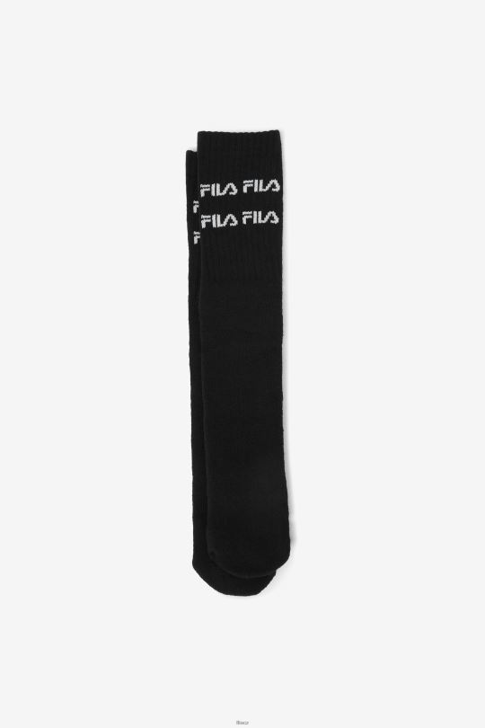 černé podkolenky s dvojitým logem fila 0668L1011 Černá FILA