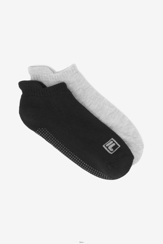 fila dámská no show grip ponožka 2-balení černá multi 0668L1087 černá multi FILA