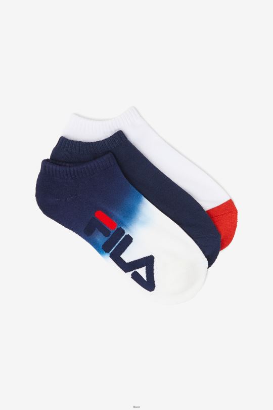 fila navy dámské dip dye no show ponožka 3-bal 0668L1084 námořnictvo FILA