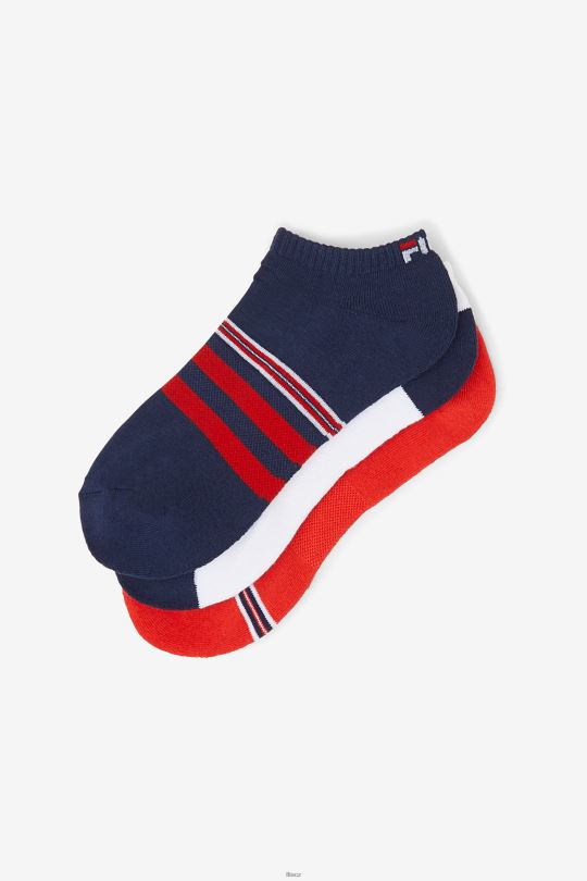 fila navy pánské pruhované no show ponožka 3-bal 0668L1090 námořnictvo FILA