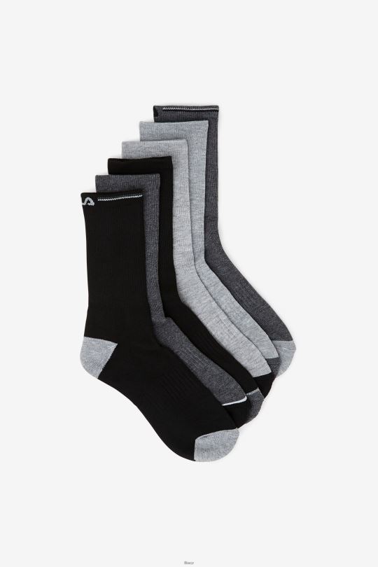 heathrmulti dětská crew ponožka 6-balení fila 0668L1062 heathrmulti FILA