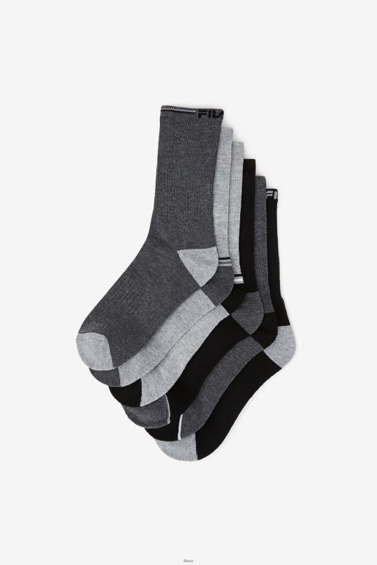 heathrmulti dětská crew ponožka 6-balení fila 0668L1062 heathrmulti FILA