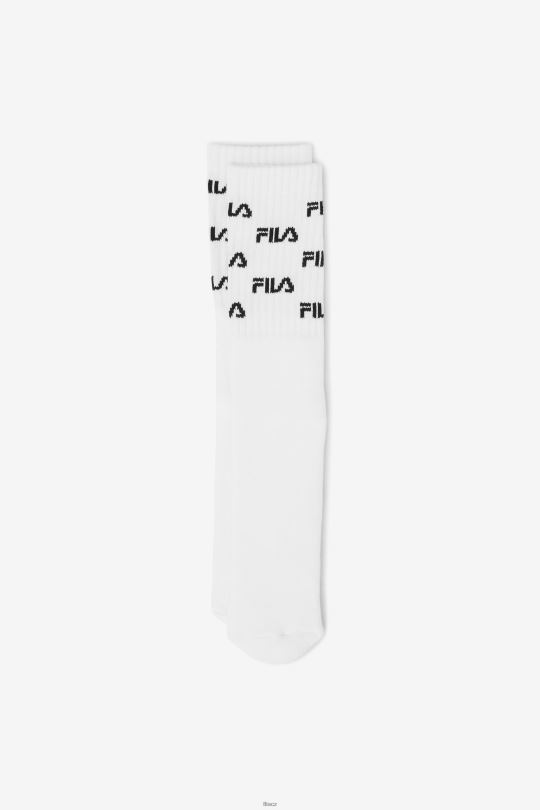 logo vysoká ponožka pod kolena fila bílá 0668L1010 bílý FILA